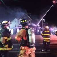 <p>The fire severely damaged a nearby home, as well.</p>