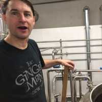 <p>Peter Cowles at Aspetuck Brew Lab</p>