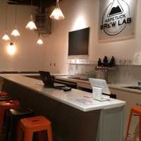 <p>The taproom at Aspetuck Brew Lab</p>