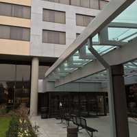 <p>Soosh is located in the building that houses the Crowne Plaza and Holiday Inn Express hotels. </p>