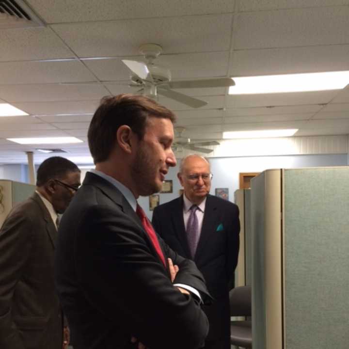 U.S. Sen. Christopher Murphy toured Action for Bridgeport Community Development Monday.