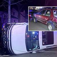 SIDEWAYS: Driver Hospitalized After SUV Hits Two Parked Vehicles In Glen Rock