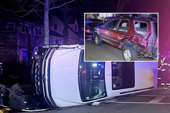 SIDEWAYS: Driver Hospitalized After SUV Hits Two Parked Vehicles In Glen Rock