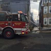 <p>The rear of the building collapsed at 215 Charles Street.</p>