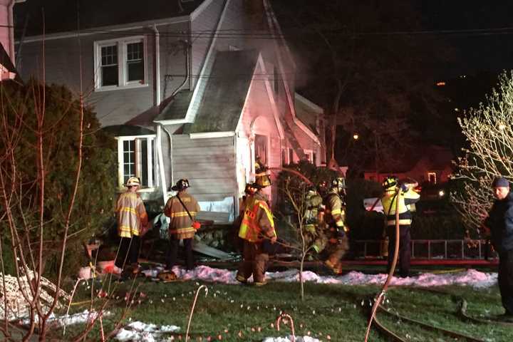 Stamford Firefighters Battling Two-Alarm Blaze At Home Near High School