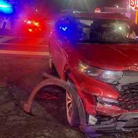 Driver Hospitalized After SUVs Collide In Ridgewood