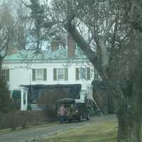 <p>Woody Allen&#x27;s TV show is being shot at this house in Briarcliff.</p>