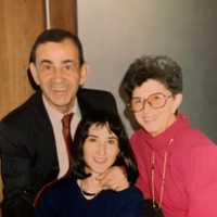 <p>Ella Scheinwald with her parents. &quot;Of all the children,&quot; she said, &quot;I was the one my father chose to tell.&quot;</p>