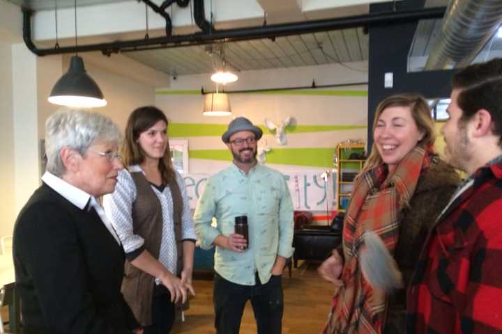 Lt. Gov. Wyman Buzzes After A Visit To B:Hive Bridgeport