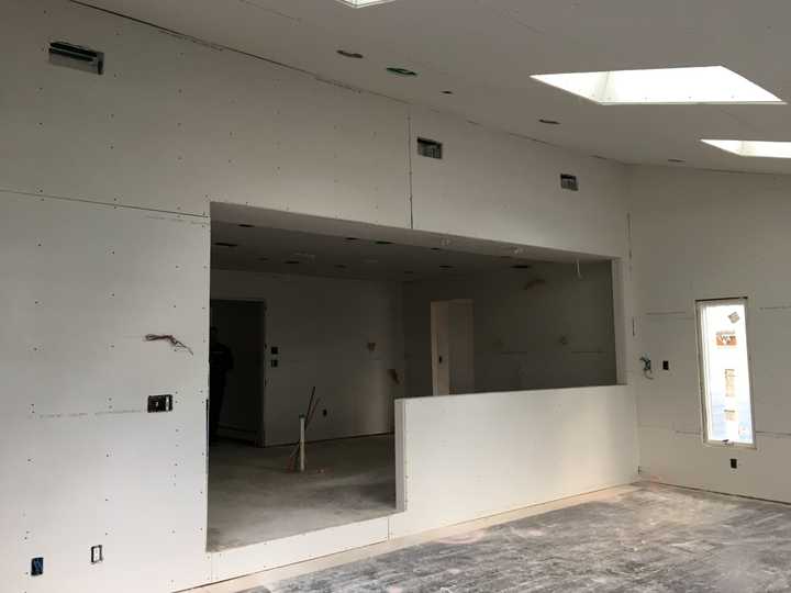 The Robbins&#x27; unfinished Demarest kitchen. The couple has since found a new contractor to finish the Siricos&#x27; work.