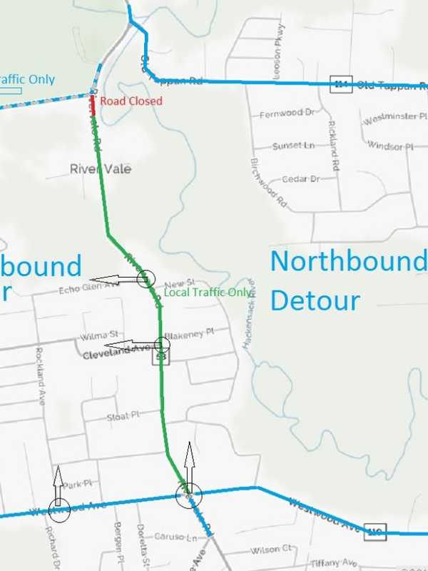 River Vale Road Construction Enters Final Two Phases