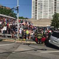 <p>Hackensack High School students get a lesson in drunk driving before prom.</p>