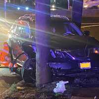 <p>All Points Towing removed the SUV folllowing the crash on northbound Route 208 late Saturday, March 25.</p>