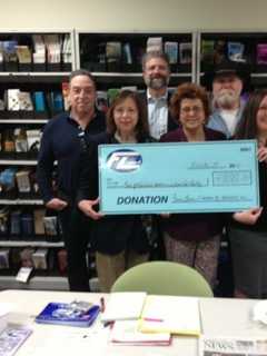 Fair Lawn Chamber Of Commerce Gives Check To Food Pantry