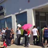 <p>Long lines at the Wallington Motor Vehicle Commission on Monday.</p>