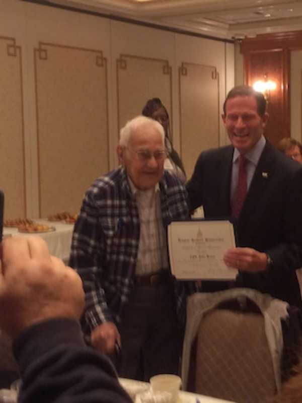 Blumenthal Honors 94-Year-Old Veteran From Bridgeport For Service On D-Day