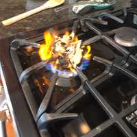 <p>Kaminker burns a piece of the dough to represent the sacrificial bread once given to the priests.</p>