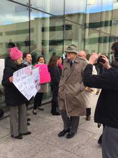 Protestors Chant, As Greenwich Man Charged In Sex Assault Is Quiet In Court