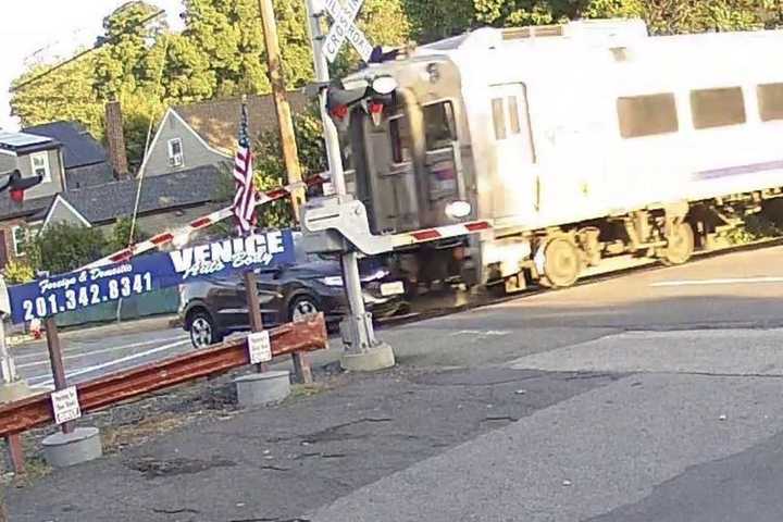 NJ Transit Train Collides With Car In River Edge