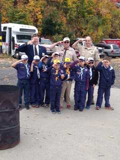 Norwalk Cub Scouts Retire Flags In Solemn Ceremony
