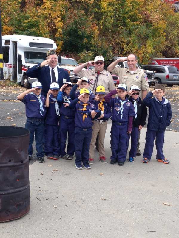 Norwalk Cub Scouts Retire Flags In Solemn Ceremony