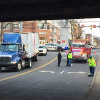Truck Slams Into Train Overpass In Fairfield County