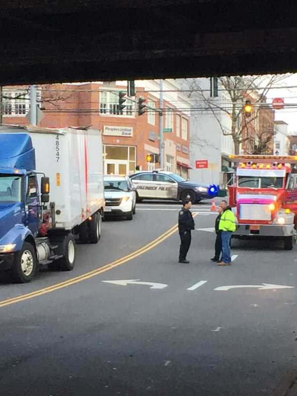 Truck Slams Into Train Overpass In Fairfield County