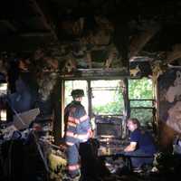 <p>It took approximately one hour for firefighters to knock down the fire.</p>