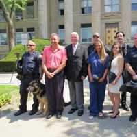 <p>The New Rochelle Police Department&#x27;s K-9 Unit got three new bulletproof vests for the dogs to wear when they are in the field.</p>