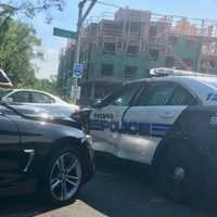 BMW T-Bones Paramus Police Car