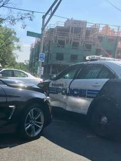 BMW T-Bones Paramus Police Car