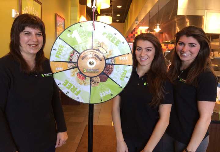 From left, Debra, Lyndsey and Lauren Sanford at California Tortilla in Montvale.