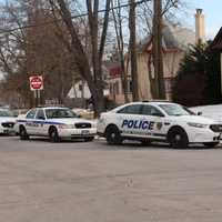 <p>There was an increased police presence outside New Rochelle High School.</p>