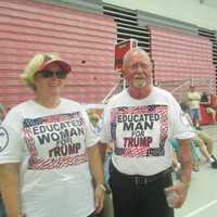 <p>Barb and Dick Ruout, former Farifeld residents. She taught middle school for 30 years in Fairfield. They support Donald Trump because of Supreme Court justices and they support the NRA.</p>