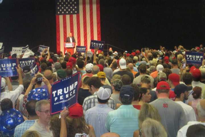 Trump Hits All His Favorite Targets In Rallying Crowd At SHU
