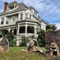 <p>Nearly ever family on Clinton Place goes all out for Halloween.</p>