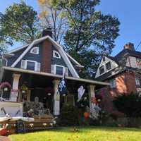 <p>&quot;The Haunted Pirate Ship House&quot; on Clinton Place in Hackensack.</p>