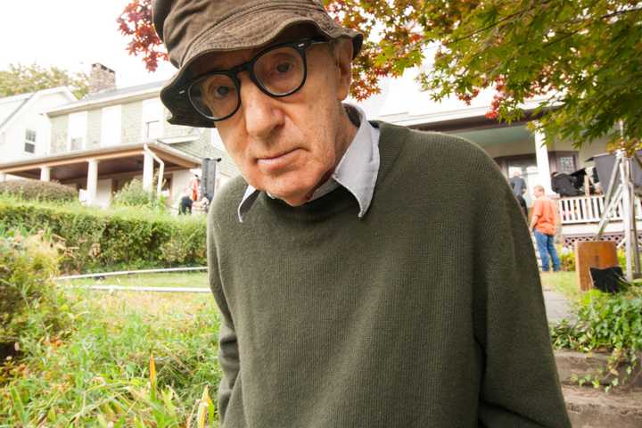 Woody Allen shooting a new movie at a house in Nyack