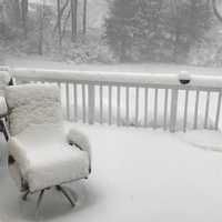 <p>It&#x27;s probably not a good day to relax on the deck as the snow falls at a rate of 1 to 2 inches per hour on Thursday in Fairfield.</p>