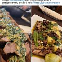 <p>Bella Hillsborough serves up Goldberg and Resetar's bluefin tuna.</p>