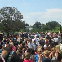 <p>Ossining gathered to view the solar eclipse</p>