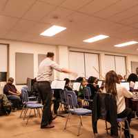 <p>Matthew Rotjan teaching Rockland Youth Orchestra</p>