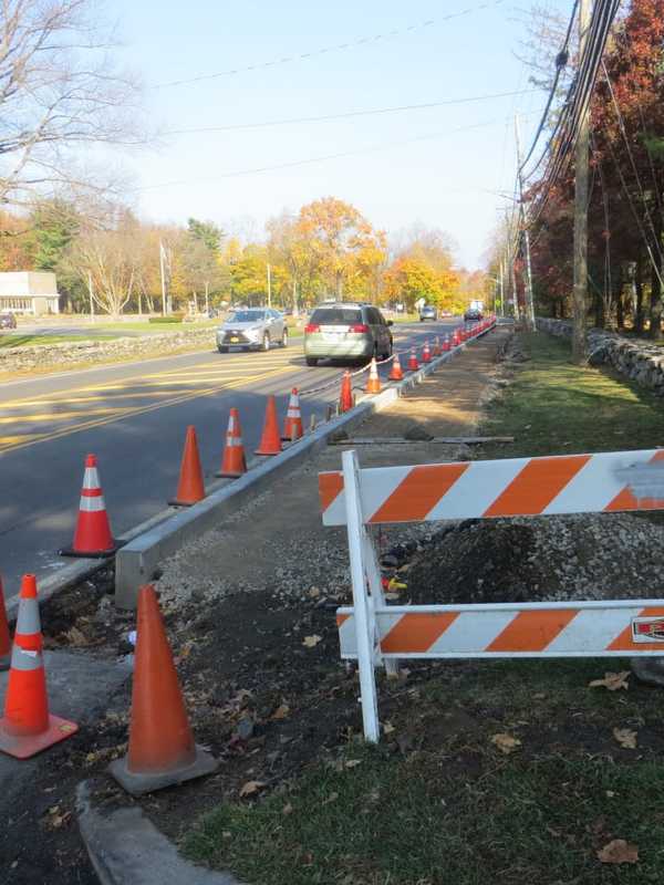 West Hartsdale Road Gets New Sidewalk Along Route 100A