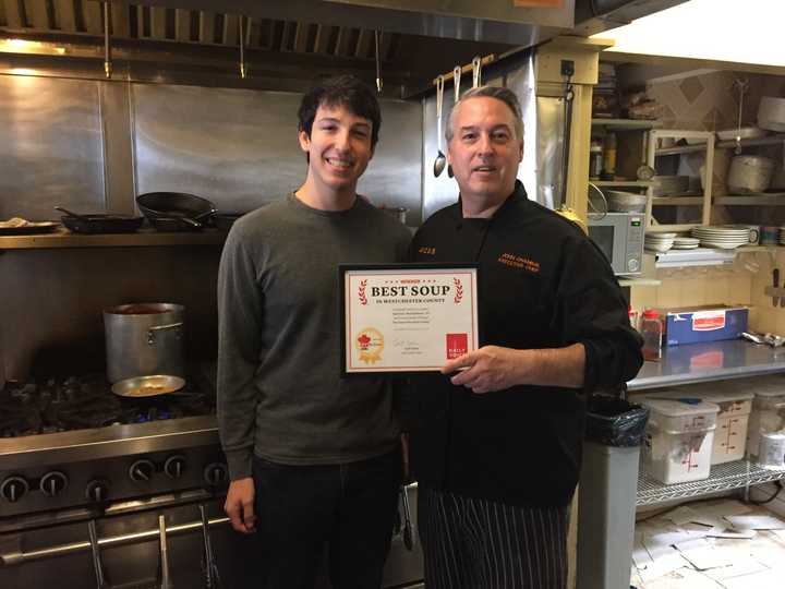 Good Food chef/owner John Chambal, with his son, Asa.