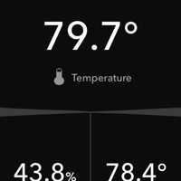 <p>The temperature on Mikey's bus, according to the Kestrel Drop 3 thermometer.</p>