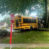 <p>At the scene of the crash at Boulevard and Graphic Boulevard in New Milford.</p>