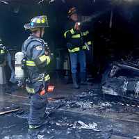 <p>Garage fire at 176 Ackerman Avenue, Ridgewood was doused Saturday, April 22.</p>