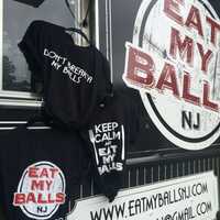 <p>The merchandise is proving very popular at the Eat My Balls food truck.</p>