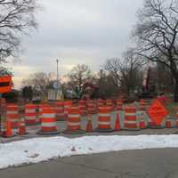 <p>Despite sub-freezing temperatures, a bulldozer was operating in December 2016 near Rye Town Park and Playland. Plans for the future of the county-owned Amusement Park are likely to change with a new county executive, George Latimer, a Rye Democrat.</p>