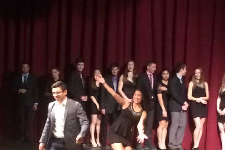 Leonia High School Seniors Compete In 'Mr. Senior'